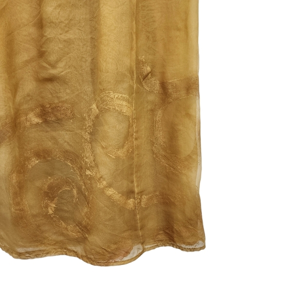 Blue Fish Women's 100% Silk Colorblock Tube Midi Dress - Picture 4 of 9